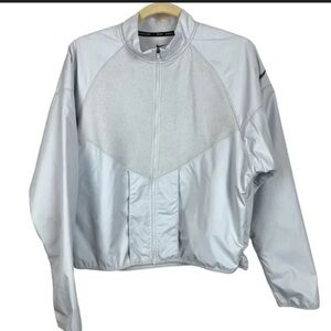 Nike running women’s fleece cropped jacket large